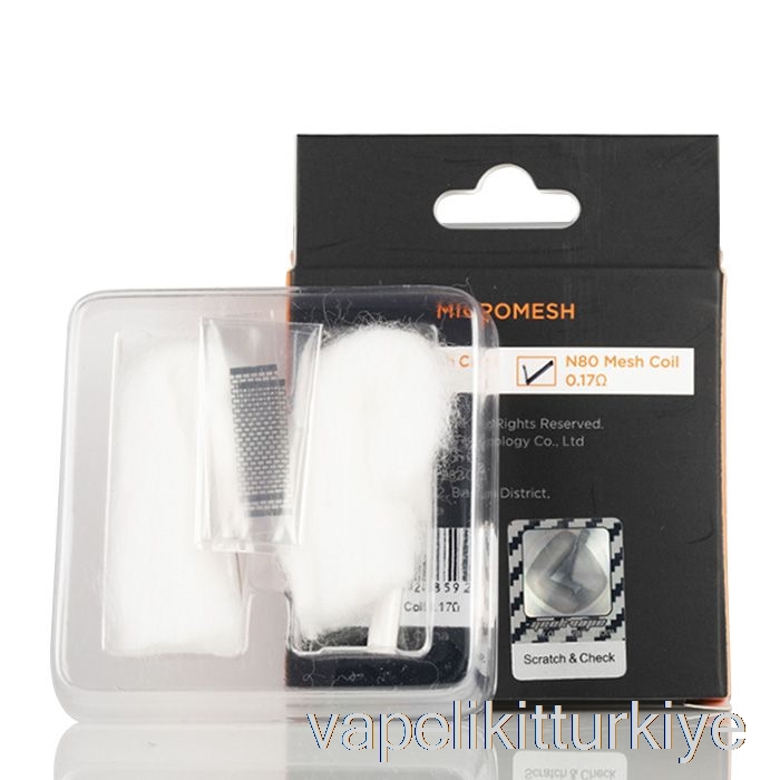 Vape Türkiye Geek Vape Zeus X Micromesh Sac Bobinler (2 Yaprak) 0.17ohm Ni80 Micromesh Bobinler